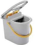 VERMOP Putzeimer 15.0 l grau gelb - Grau/Gelb/Hellgrau