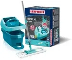 Leifheit Set Wischtuchpresse Profi XL mit Rollen und Bodenwischer - T&uuml;rkis