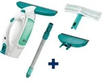 Leifheit Set Fenstersauger Dry & Clean mit Stiel, Einwascher, schmaler Saugd&uuml;se -