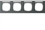 Gira 109423 4fach-Abdeckrahmen BSF waagerecht Gira E2 Anthrazit