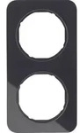 Berker 10122116, Schwarz, Glas, Kunststoff, Schraubenlos, Berker, Gl&auml;nzend, R.1 -
