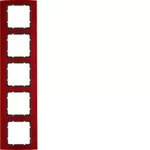Berker 10153012, Anthrazit, Rot, Aluminium, Schraubenlos, Berker, B.3, IP20 -