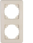 Kopp Sb - Abdeckrahmen 2f.EUR crem, 116667 - Wei&szlig;