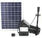 Mauk Solar Teichpumpe 10W 800 l/h Solarpumpe LED Gartenteichpumpe