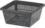 Teichpflanzkorb 19 x 19 cm Kunststoff, eckig, schwarz - Schwarz