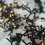 Lichterkette LED Deko Party Cluster Timer 288 LEDs warmwei&szlig; Au&szlig;en IP44 Garten -