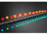 Konstsmide - LED Globelichterkette, kleine & gro&szlig;e runde Dioden, 80 bunte Dioden,