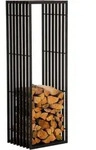 CLP Kaminholzst&auml;nder Irving schwarz-matt 40x50x150 cm - Schwarz