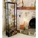 Kaminholzregal XXL Kaminholzst&auml;nder 150 cm Holzkorb Kaminholzhalter Holzregal -