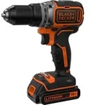 Black + Decker 18V Akku-Bohrschrauber, 1,5 Ah, b&uuml;rstenloser Motor, Koffer -