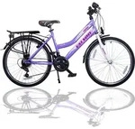 Talson City-Fahrrad 26 Zoll, 21-GG-Shimano-Schaltung, mit Beleuchtung und