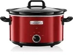 Crock-Pot Slow Cooker mit 3,5 Liter Fassungsverm&ouml;gen in Rot - Schwarz/Rot