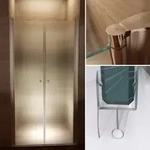 i-flair Duscht&uuml;r, Duschabtrennung aus 6 mm satiniertem Sicherheitsglas Breite: