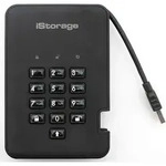 iStorage diskAshur2 256-bit 500GB USB 3.2 secure encrypted hard drive - Black