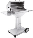 TH&Uuml;ROS 21899, Th&uuml;ros T4 BBQ Station Edelstahl fahrbar Holzkohlegrill 40 x 60 cm