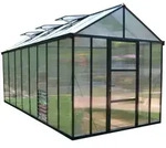 Palram - Canopia Aluminium Gew&auml;chshaus Glory 48 Anthrazit 483x244x268 cm - Grau