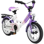 BIKESTAR Kinder Fahrrad ab 3 Jahre | 12 Zoll Classic Kinderrad | Lila & Wei&szlig; -...