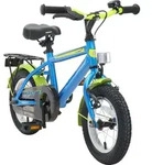 BIKESTAR Kinder Fahrrad ab 3 Jahre | 12 Zoll Urban City | Blau & Gr&uuml;n - Blau