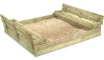 WICKEY Sandkasten Flippey 150x165cm