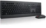 Lenovo 4X30H56829, Volle Gr&ouml;&szlig;e (100%), Kabellos, RF Wireless, QWERTY, Schwarz, Maus
