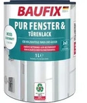 BAUFIX PUR Fenster- & T&uuml;renlack weiss seidenmatt, 1 Liter, Wei&szlig;lack - Wei&szlig;