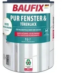 BAUFIX PUR Fenster- & T&uuml;renlack weiss seidengl&auml;nzend, 1 Liter, Wei&szlig;lack -...