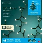 Kaemingk Lumineo Lichterkette Compact 1-2-glow 880 LED warmwei&szlig; au&szlig;en 2,4 m gr&uuml;n -
