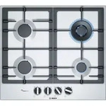 Bosch Serie 6 PCH6A5B90 Kochfeld Edelstahl Integriert 60 cm Gas 4 Zone(n) - Silber
