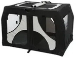 TRIXIE Hundebox Vario Double - 91 &times; 60 &times; 61/57 cm - Schwarz/Grau