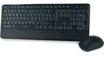 LogiLink ID0161, Volle Gr&ouml;&szlig;e (100%), Kabellos, RF Wireless, QWERTZ, Schwarz, Maus
