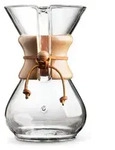 Chemex CM-6A Karaffe aus Glas mit Holzhals - Transparent