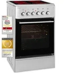Exquisit ECM 5-4 Inox Elektro-Standherd | Glaskeramik | Ober- / Unterhitze |...