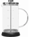Melitta 6713355, Schwarz, Transparent, 8 Tassen, Glas, Edelstahl, Glas, 151 mm, 120