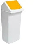 DURABLE Wertstoffsammler 40 l H747xB320xT366mm wei&szlig; gelb Deckel - Wei&szlig;