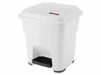 Vileda Professional Hera Abfallbehälter mit Pedal weiß - 35 Liter | Packung (1