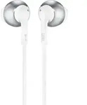JBL Tune 205 Kopfh&ouml;rer Kabelgebunden im Ohr Musik Chrom, Wei&szlig; - Silber/Wei&szlig;