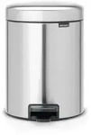 Brabantia 112102, 5 l, Rund, Edelstahl, Kunststoff, Terrasse, 20,6 cm - Silber