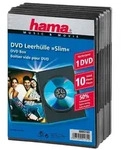 Hama DVD Slim Box 10, Black, 1 Disks, Schwarz, 192 mm, 136 mm, 69 mm, 589 g -...