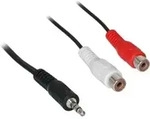 Goobay Audio Kabeladapter 3,5 mm, Stecker zu stereo Cinch Buchse, Klinke 3,5 mm