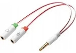 SANDBERG Headset converter Dual to Single. Konvertiert zweimal MiniJack von