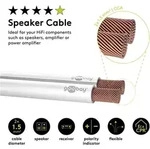 Lautsprecherkabel wei&szlig; 25 m Rolle, Querschnitt 2 x 1,5 mm2, CCA - Wei&szlig;