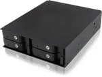 ICY BOX IB-2240SSK, Back Plane, 4x 2,5" (9-15mm high) SATA in 1x 5,25" bay, Schloss,