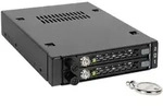 Icy Dock MB492SKL-B, Schwarz, 2.5", SATA, Serial Attached SCSI (SAS), Metall, HDD,