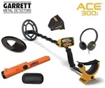 Garrett ACE 300i, Gold, Metall, Silber, 0,25 m, 8 kHz, Tasten, LCD, AA