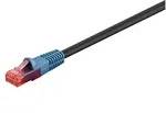 CAT 6 Outdoor-Patchkabel, U/UTP, schwarz - Schwarz