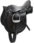 Kerbl Sattelset Haflinger 17,5 Zoll, Kammerweite 34,5cm Gurt 125cm schwarz...