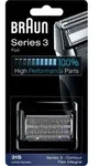 Braun Series 3 31S, Scherkopf, 1 Kopf/K&ouml;pfe, Schwarz, Kunststoff, Metall,...