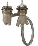 Hansgrohe Grundset Wannenrandthermostat f&uuml;r externen Auslauf 13550180 - Silber