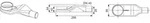 TECE Ablauf TECEdrainline superflach, DN 40 Auslauf seitlich, 0,5 l/s, 650004