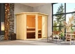Karibu Sauna Innensauna Fiona 2 Eckeinstieg ohne Zubeh&ouml;r 196x170x198 cm ohne